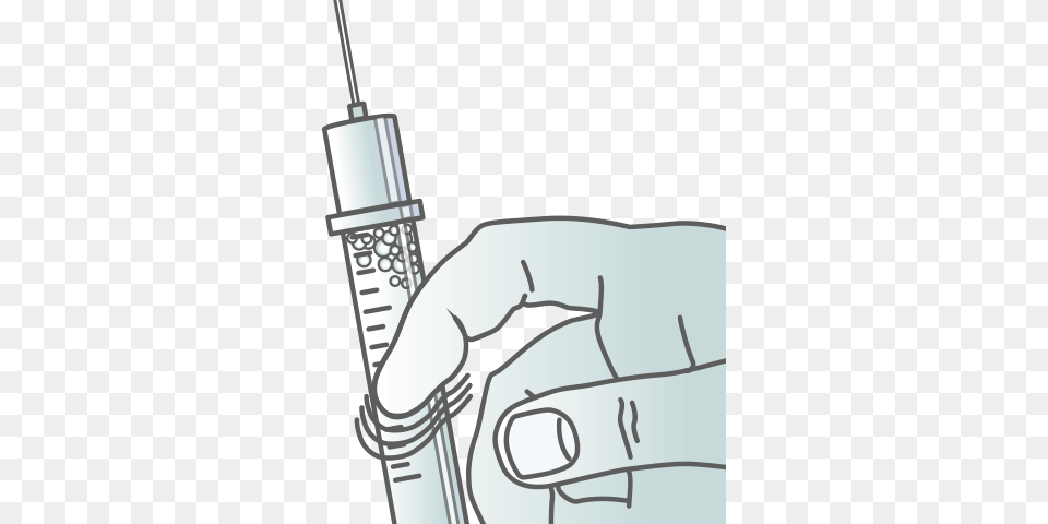 Any Air Bubbles In The Apidra Solution Hold The Syringe Air Bubbles In Syringe, Injection, Appliance, Blow Dryer, Device Free Png