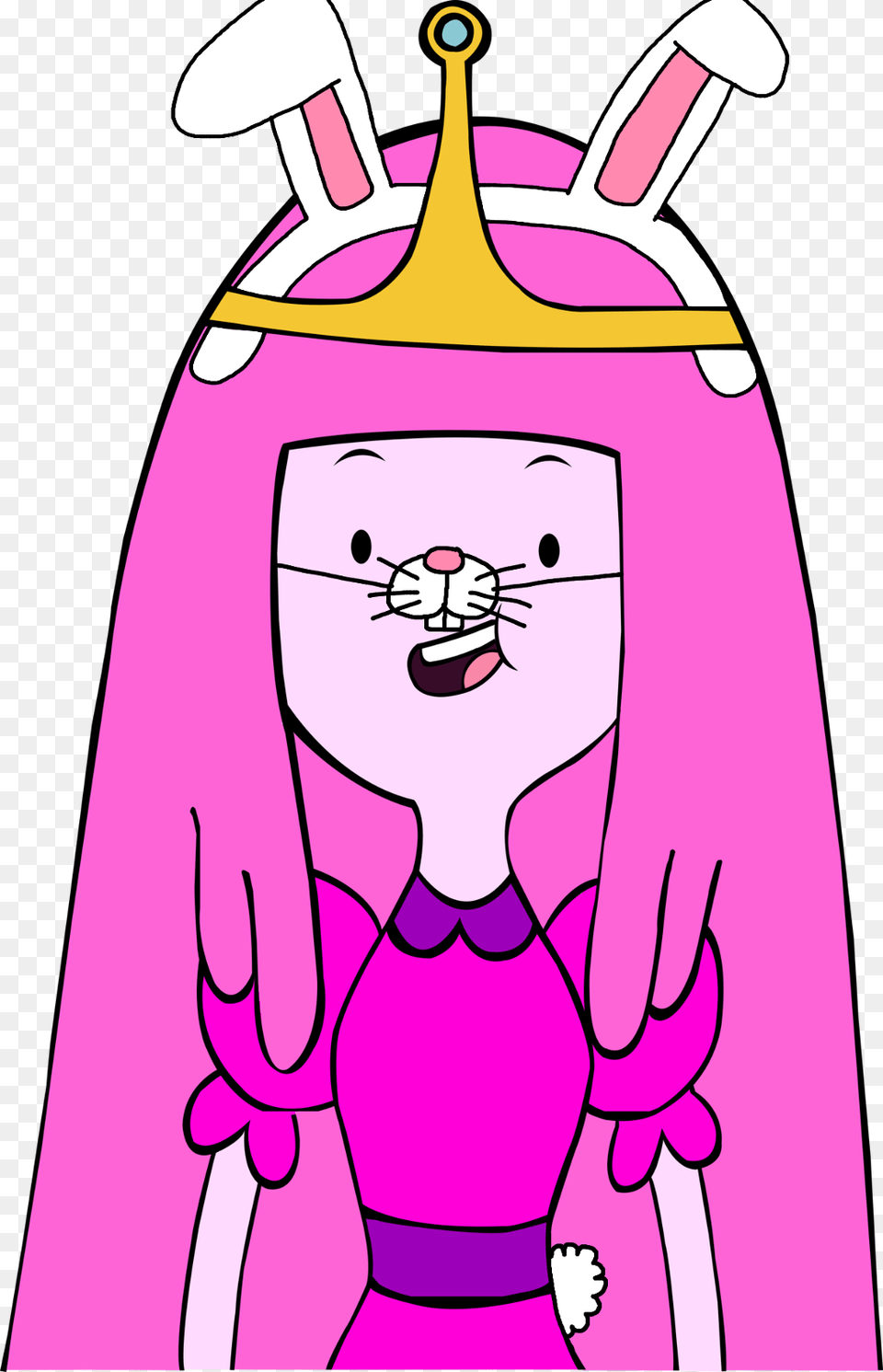 Anyone Wanna Draw Me A Pic Of Princess Bubblegum Dressed Clipart Of Princess Bubblegum, Cartoon, Purple, Person, Face Free Transparent Png