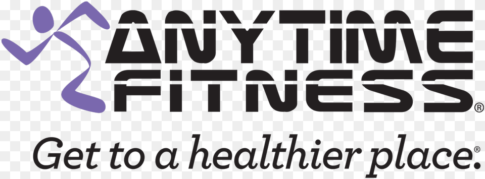 Anytime Fitness Get To A Healthier Place, Text, Blackboard, Logo Png Image