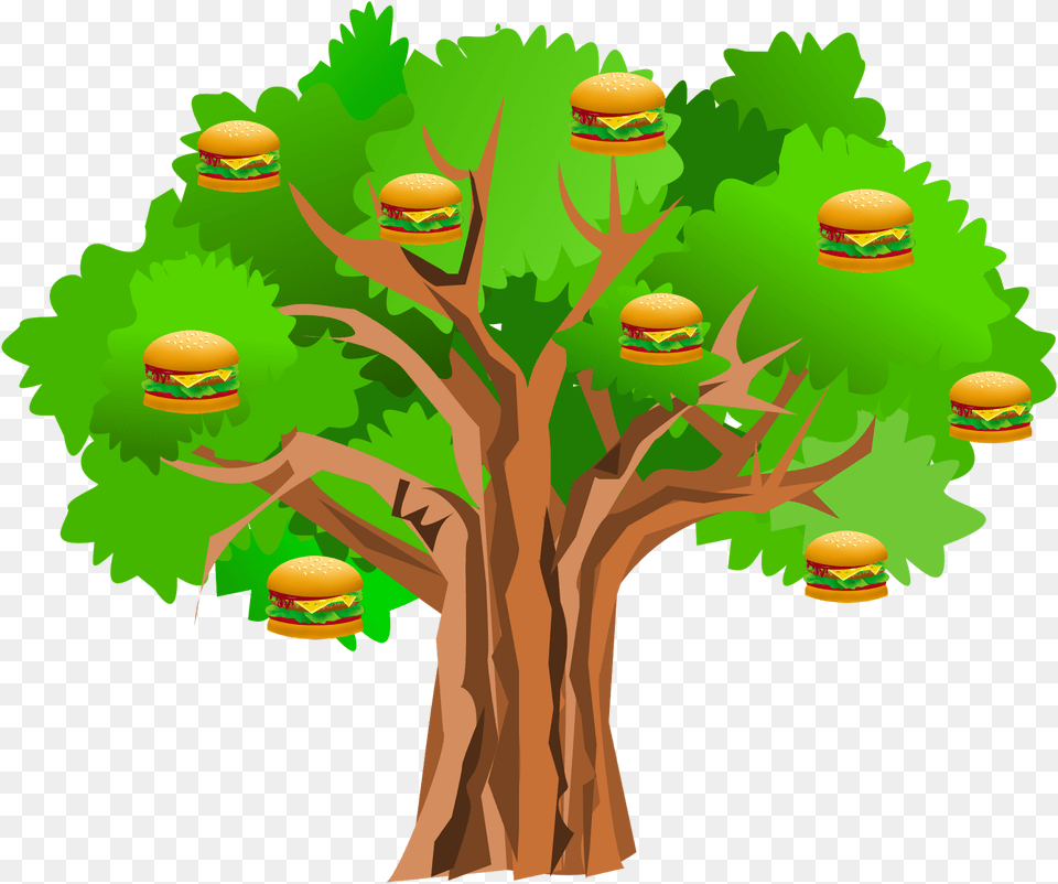 Anyway So I Had Some Extra Ground Beef Laying Around Oak Tree Clipart, Burger, Food, Plant, Vegetation Free Png Download
