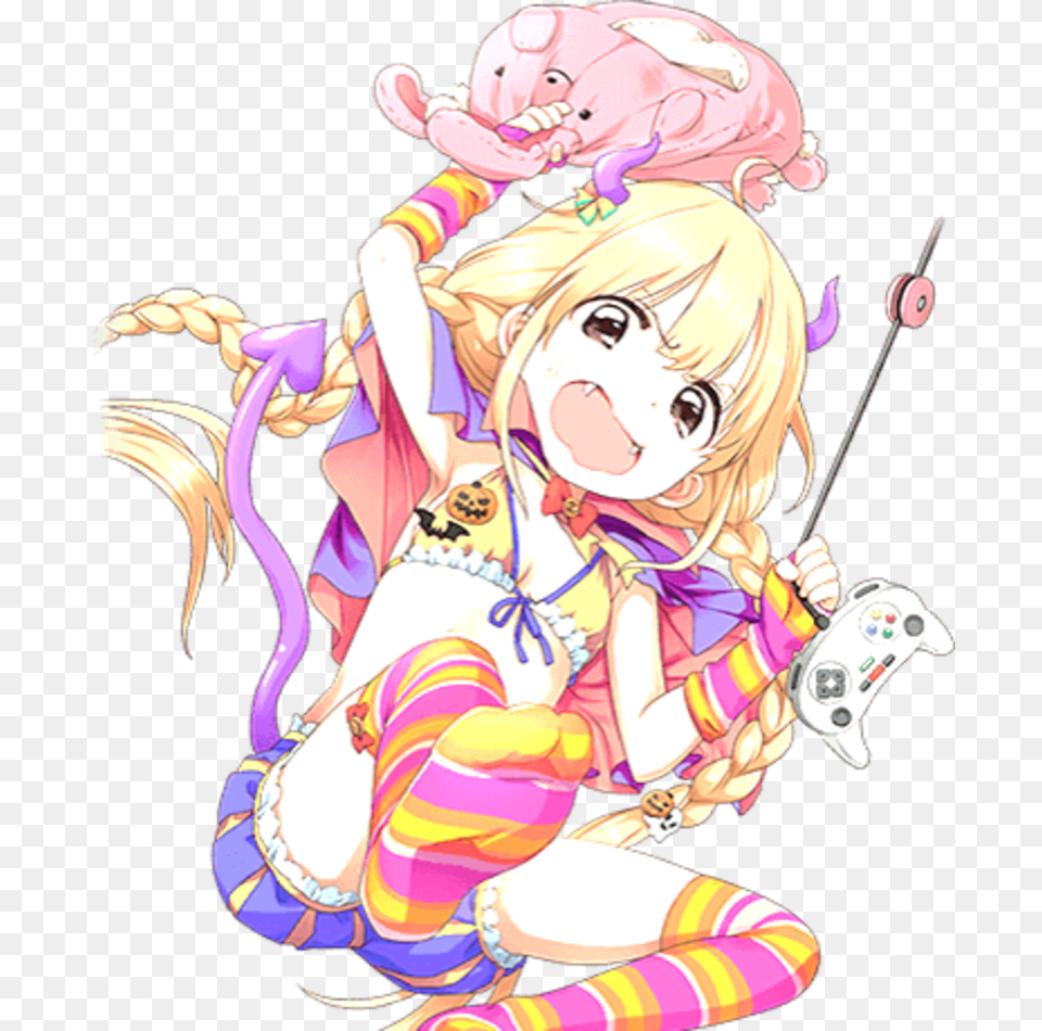 Anzu Futaba Halloween Card, Book, Comics, Publication, Baby Png