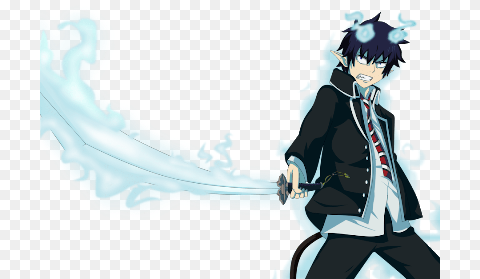 Ao No Blue Exorcist Rin Okumura Cosplay Costume Jacket, Book, Comics, Publication, Baby Free Png
