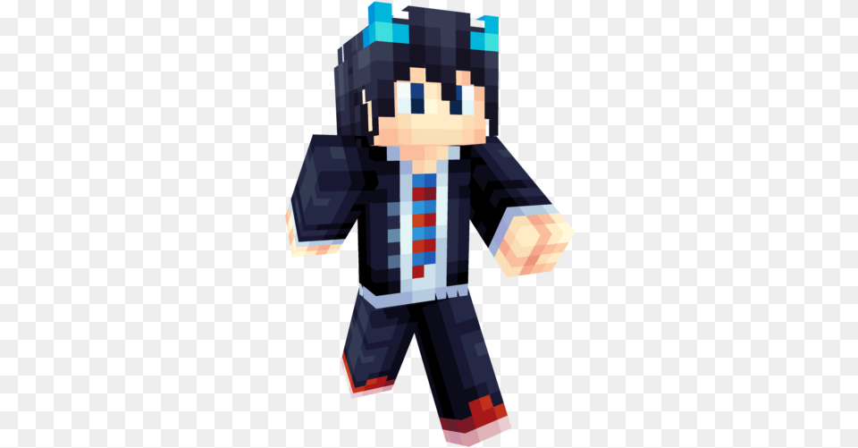 Ao No Exorcist Skin Minecraft, Person, Head, Face Free Png