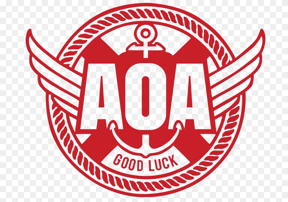 Aoa Logo Aoa Good Luck, Badge, Emblem, Symbol Free Png Download