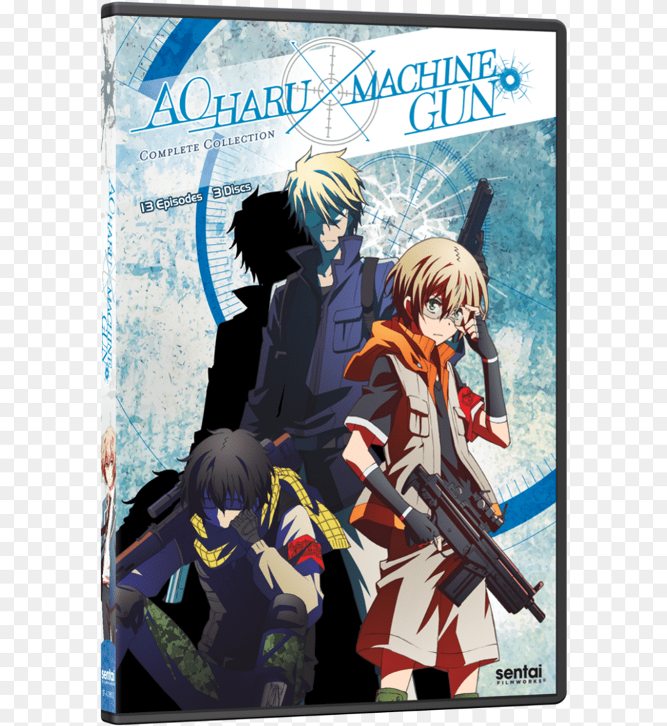 Aoharu X Machinegun Complete Dvd, Publication, Book, Comics, Adult Png
