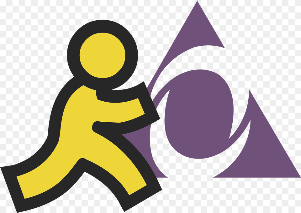 Aol Instant Messenger Logo Cockfosters Tube Station, Art, Graphics Png Image