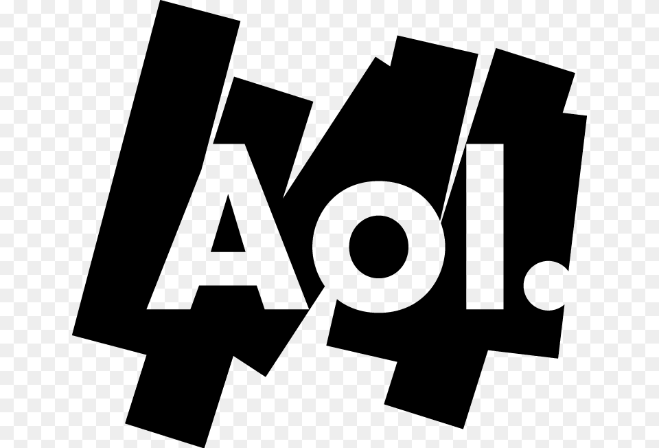 Aol Logo American Global Internet Service And Media Company, Lighting, Silhouette, Firearm, Gun Free Transparent Png