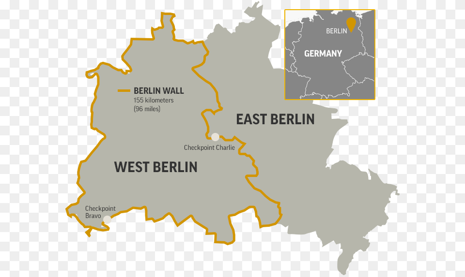 Ap Explore Th Anniversary Did The Berlin Wall Surround, Atlas, Chart, Diagram, Map Png