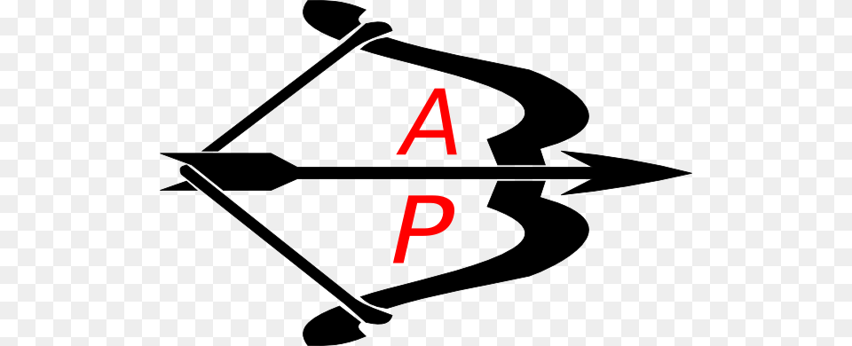 Ap Letters, Weapon, Bow Free Png Download