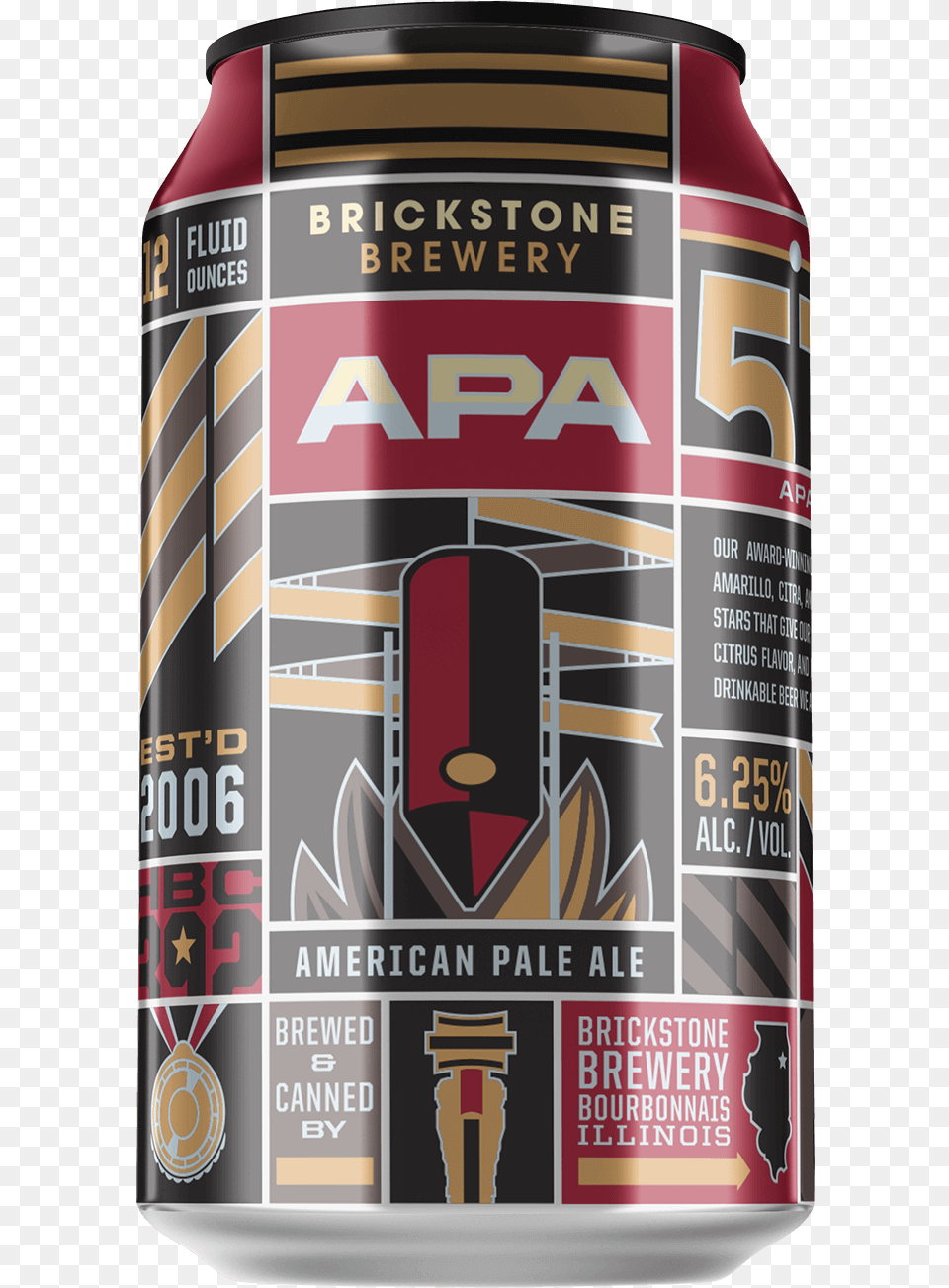 Apa Canmock Single Brickstone Brewery Apa, Alcohol, Beer, Beverage, Tin Free Png Download
