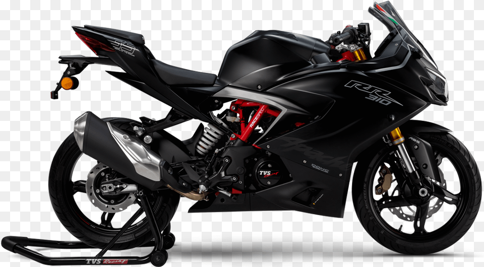Apache 310 Rr Black, Machine, Wheel, Motorcycle, Spoke Png