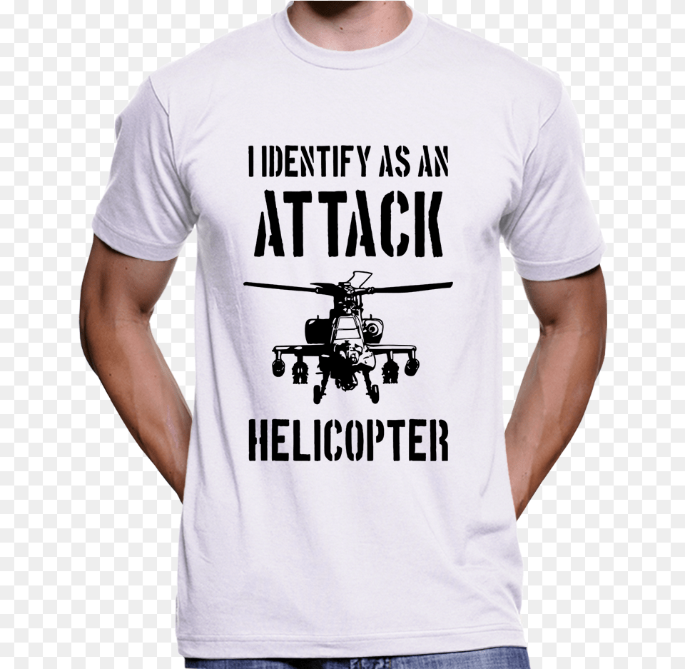 Apache Helicopter, Clothing, T-shirt, Vehicle, Aircraft Free Png Download