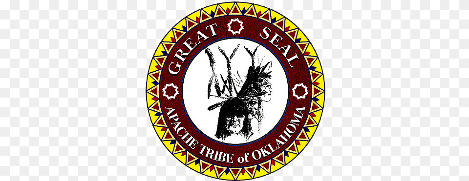 Apache Tribe Of Oklahoma Logo Apache Tribe Of Oklahoma Seal, Emblem, Symbol, Person, Face Free Transparent Png