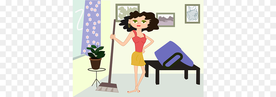 Apartment Cleaning, Person, Plant, Potted Plant Free Png Download