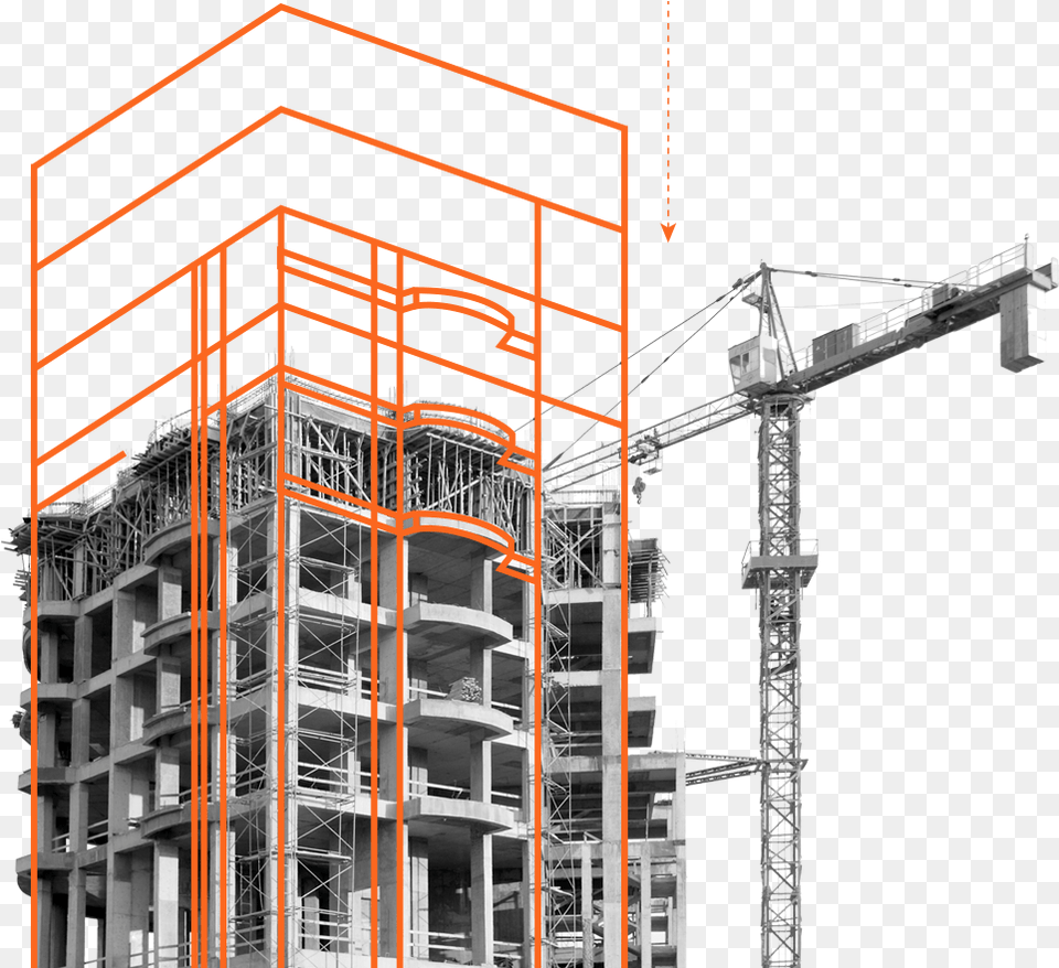 Apartment, Construction, Construction Crane, Architecture, Building Free Transparent Png