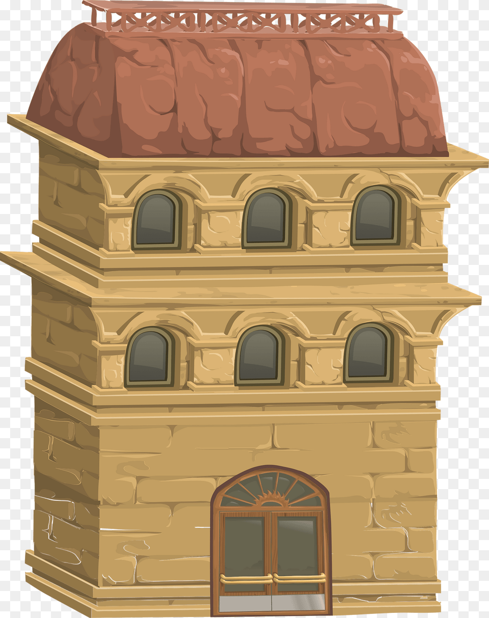 Apartment Building Clipart, Architecture, Bell Tower, Tower, Brick Free Png