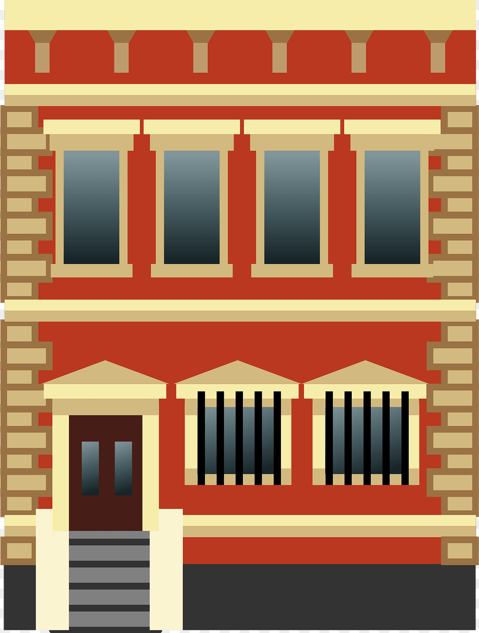 Apartment Building Clipart, City, Architecture, House, Housing Free Transparent Png