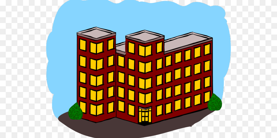 Apartment Building Clipart Apartment Clipart, Architecture, Urban, Office Building, Housing Free Png