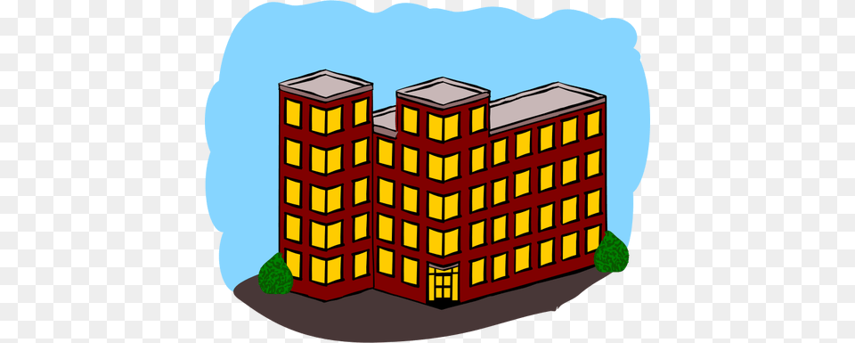 Apartment Clipart, Architecture, Urban, Office Building, Housing Free Png Download