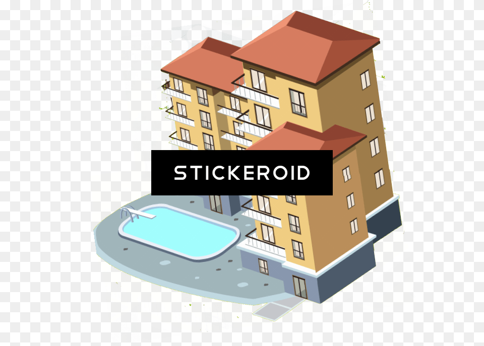 Apartment Clipart, City, Neighborhood, Urban, Architecture Free Png