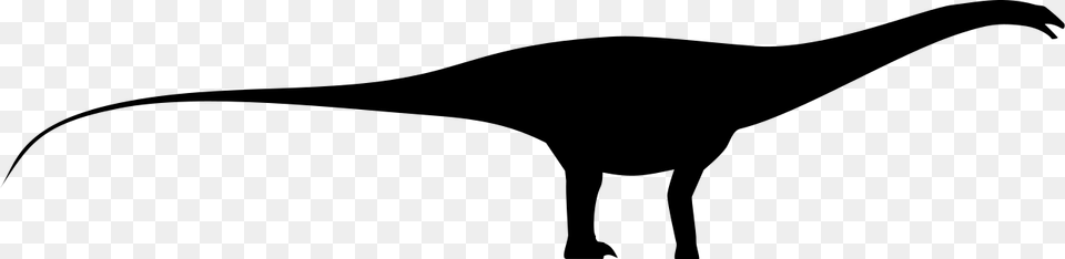 Apatosaurus Silhouette, Gray Free Png