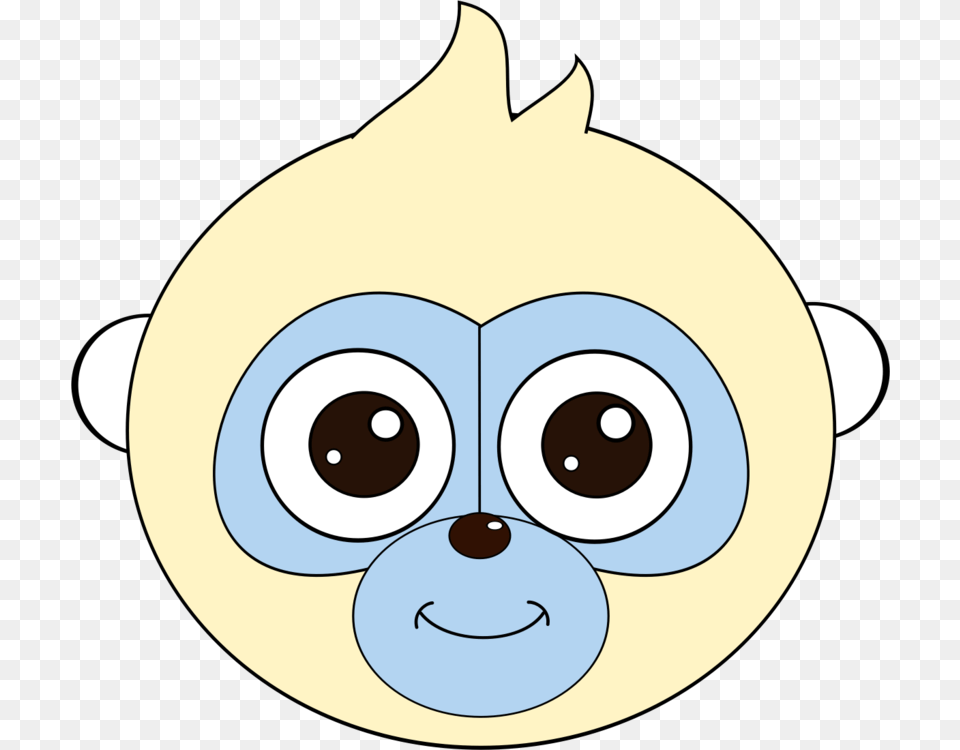 Ape Cartoon Monkey Head Animal, Disk Free Png Download