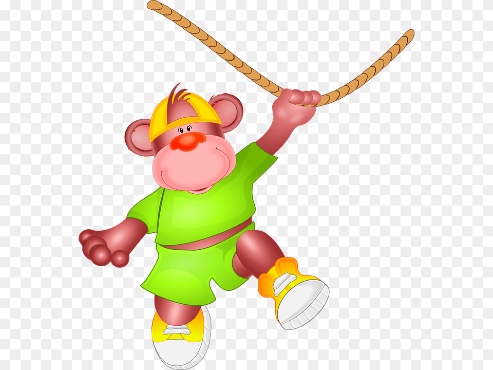 Ape Clipart Amimal, Rope Free Png