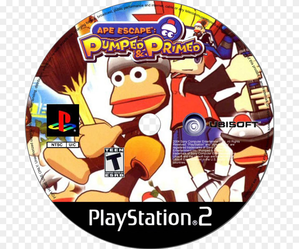 Ape Escape Ape Escape Pumped And Primed, Disk, Dvd, Person, Face Png Image