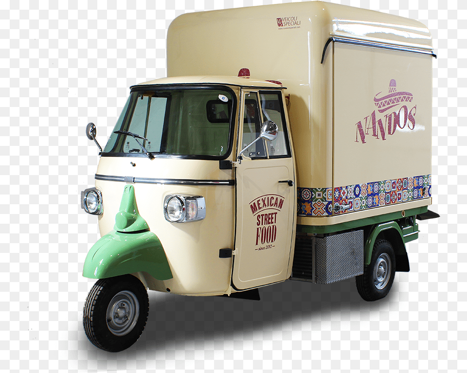 Ape V Curve For Mexican Street Food Business Piaggio 3 Wheel, Transportation, Truck, Vehicle, Machine Free Png Download