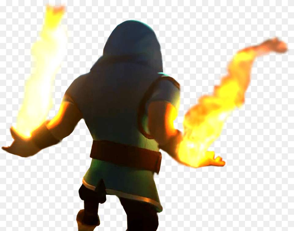 Apenas Of Clans Clash Of Clans Wizard Hd, Baby, Fire, Flame, Person Png Image