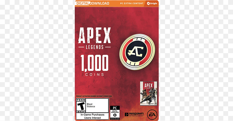 Apex Coins Pc Apex Legends 1000 Coins, Advertisement, Poster Png