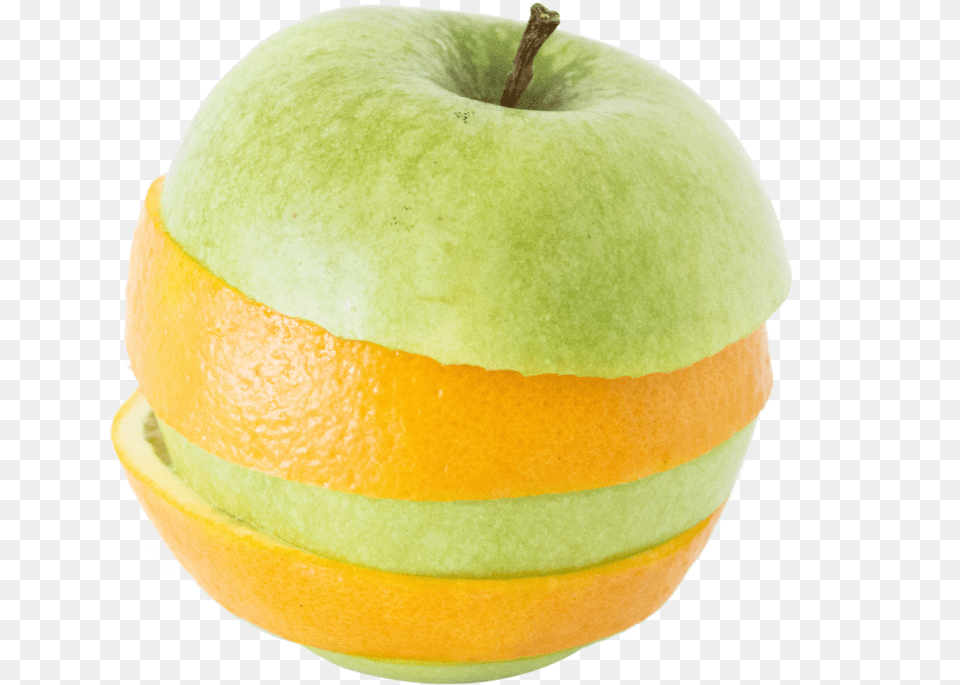 Apfel Orange, Food, Fruit, Plant, Produce Free Png