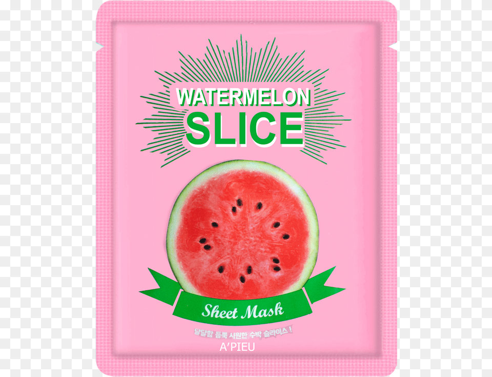 Apieu Watermelon Slice Sheet Mask, Food, Fruit, Plant, Produce Free Png