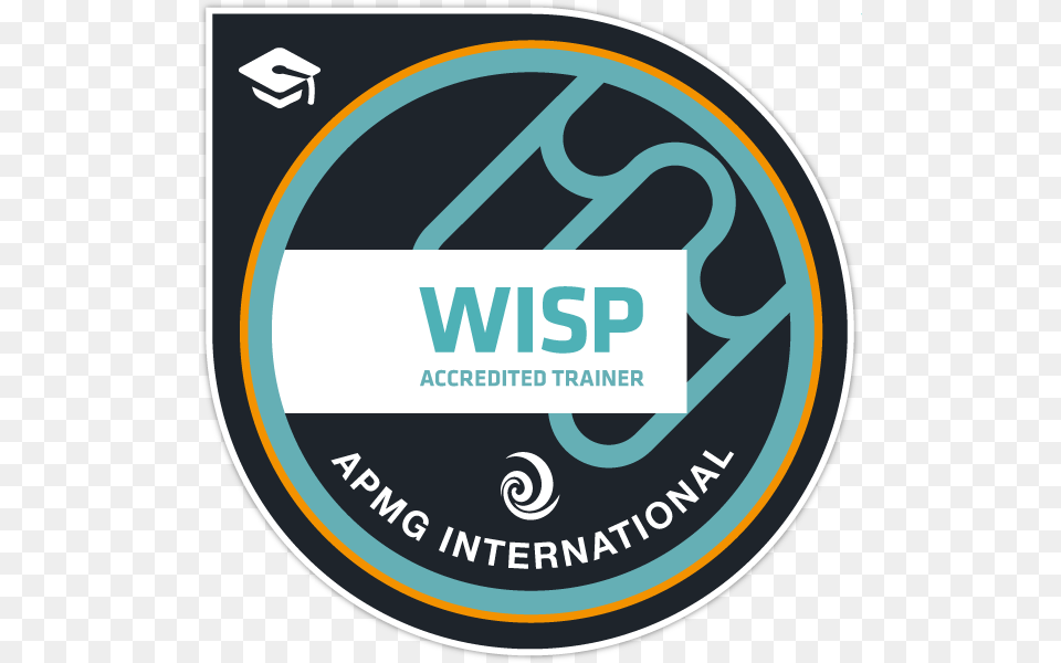 Apmg Accredited Trainer Wisp, Sticker, Logo, Disk Free Transparent Png