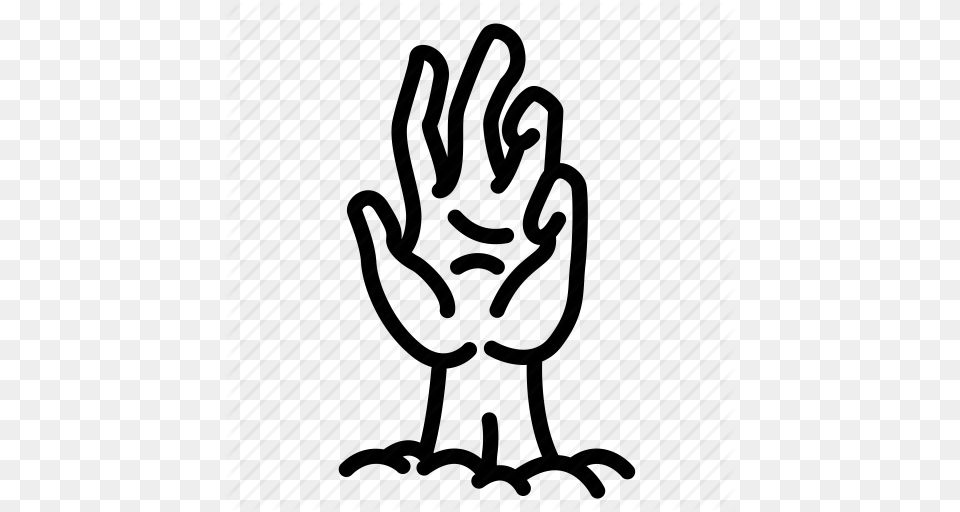 Apocalypse Dead Death Grave Halloween Hand Zombie Icon, Clothing, Glove, Body Part, Person Free Transparent Png