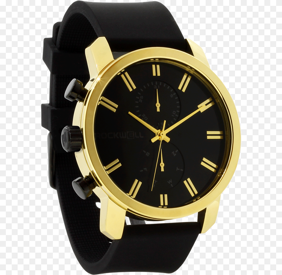 Apollo Black And Gold Watch, Arm, Body Part, Person, Wristwatch Free Png