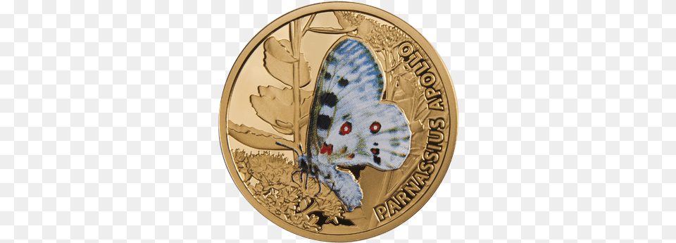 Apollo Butterflies Proof Gold Coin 5 Niue Apollo, Accessories, Jewelry, Locket, Pendant Free Transparent Png