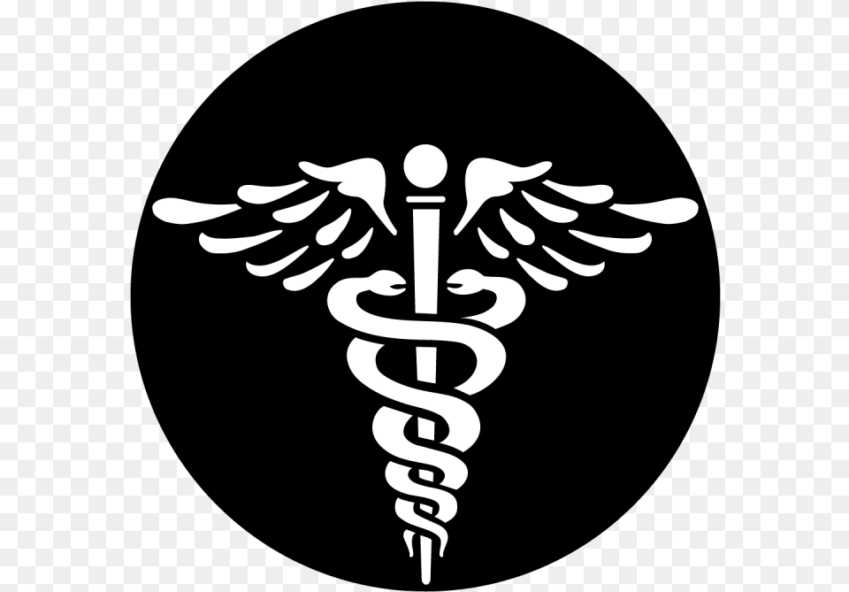 Apollo Caduceus Circle, Stencil, Emblem, Symbol Free Png