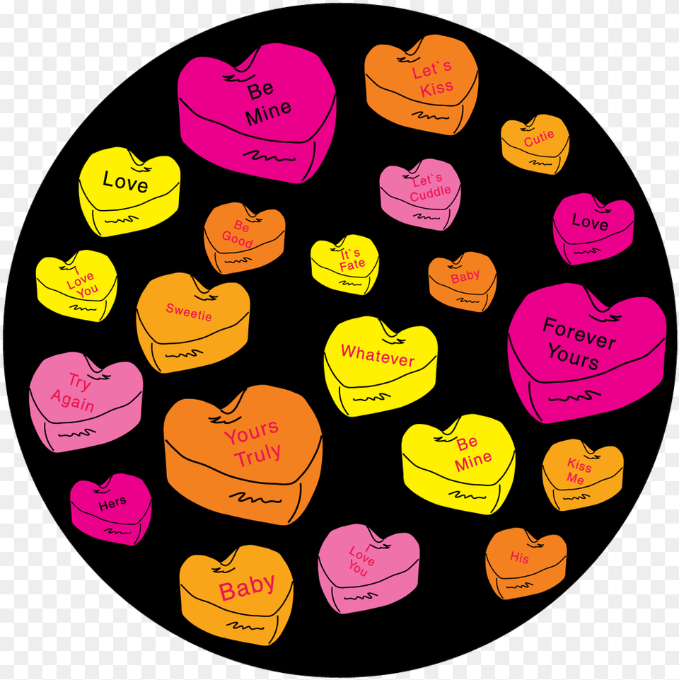 Apollo Candy Hearts Illustration, Heart, Food, Sweets Png Image