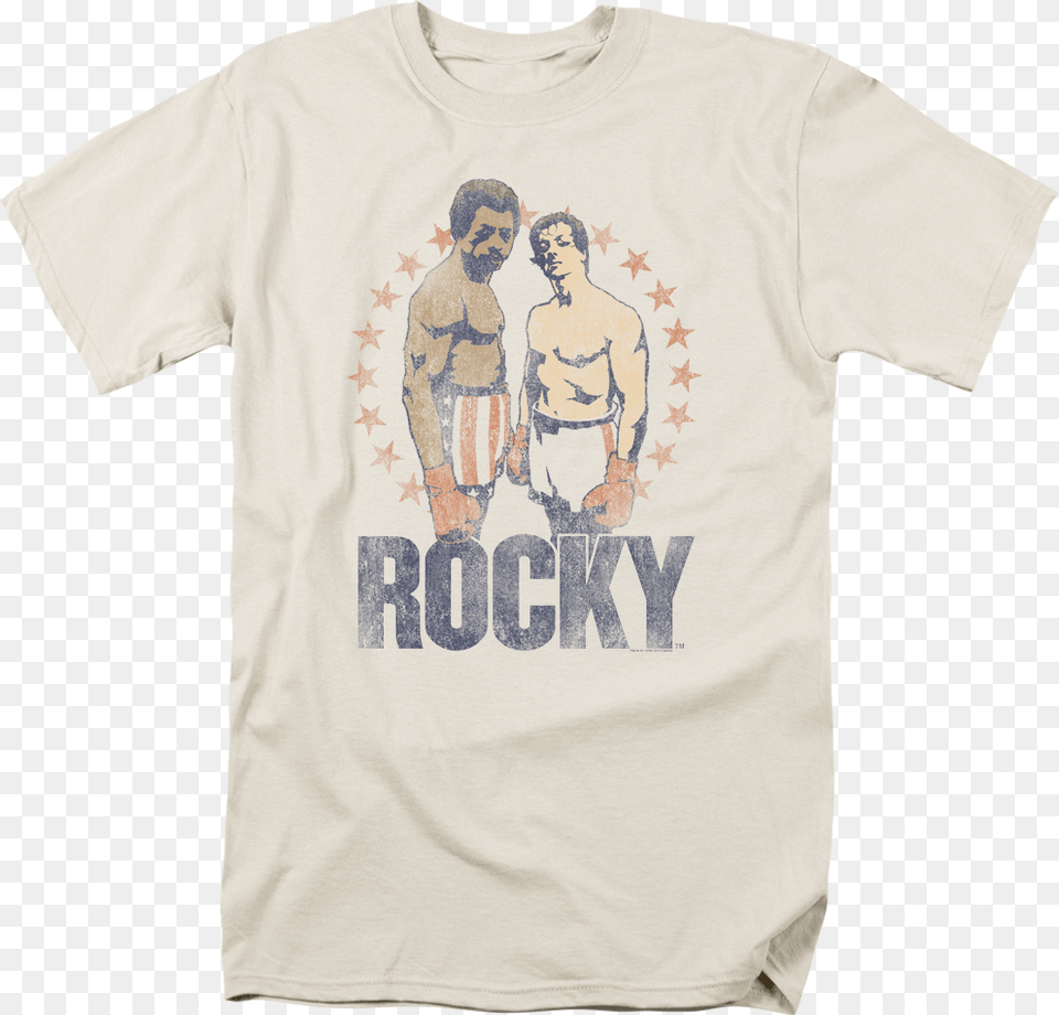 Apollo Creed And Rocky Balboa T Shirt Men S T Shirt Youth Rocky Creed And Balboa, Clothing, T-shirt, Adult, Male Png