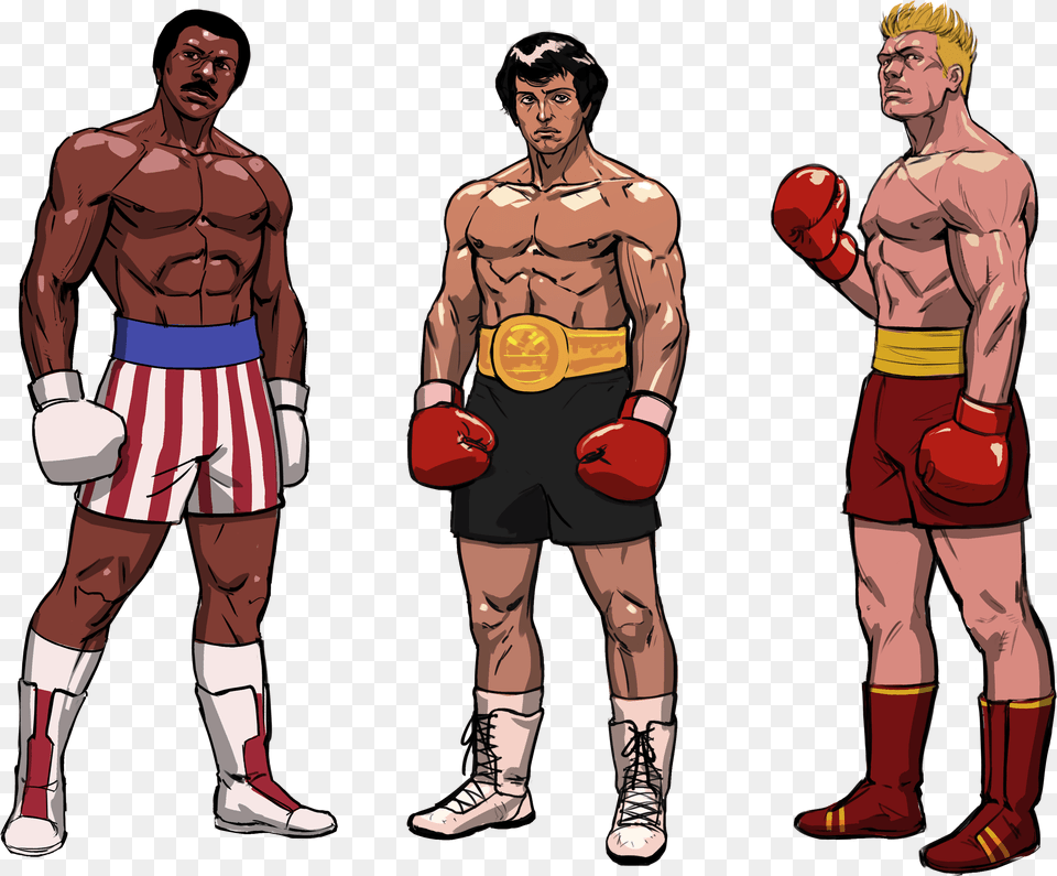 Apollo Creed Rocky Balboa And Ivan Drago Apollo Creed Cartoon, Adult, Person, Man, Male Free Png Download