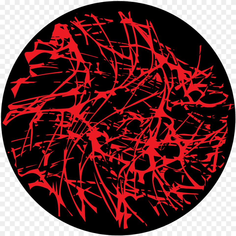 Apollo Design C2 1198 Bloody Scratches Glass Pattern Circle, Art, Modern Art, Graphics, Accessories Png Image