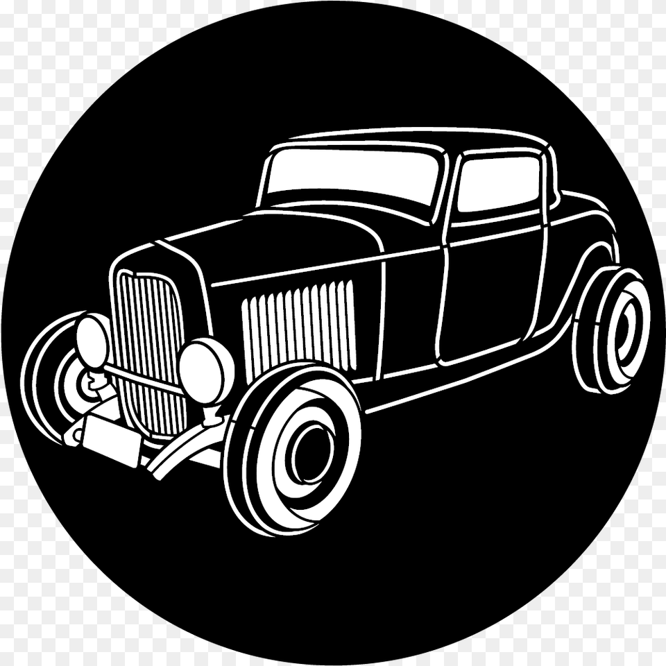Apollo Design Me 9105 Vintage Ride Steel Pattern Black Circle, Car, Transportation, Vehicle, Antique Car Free Png