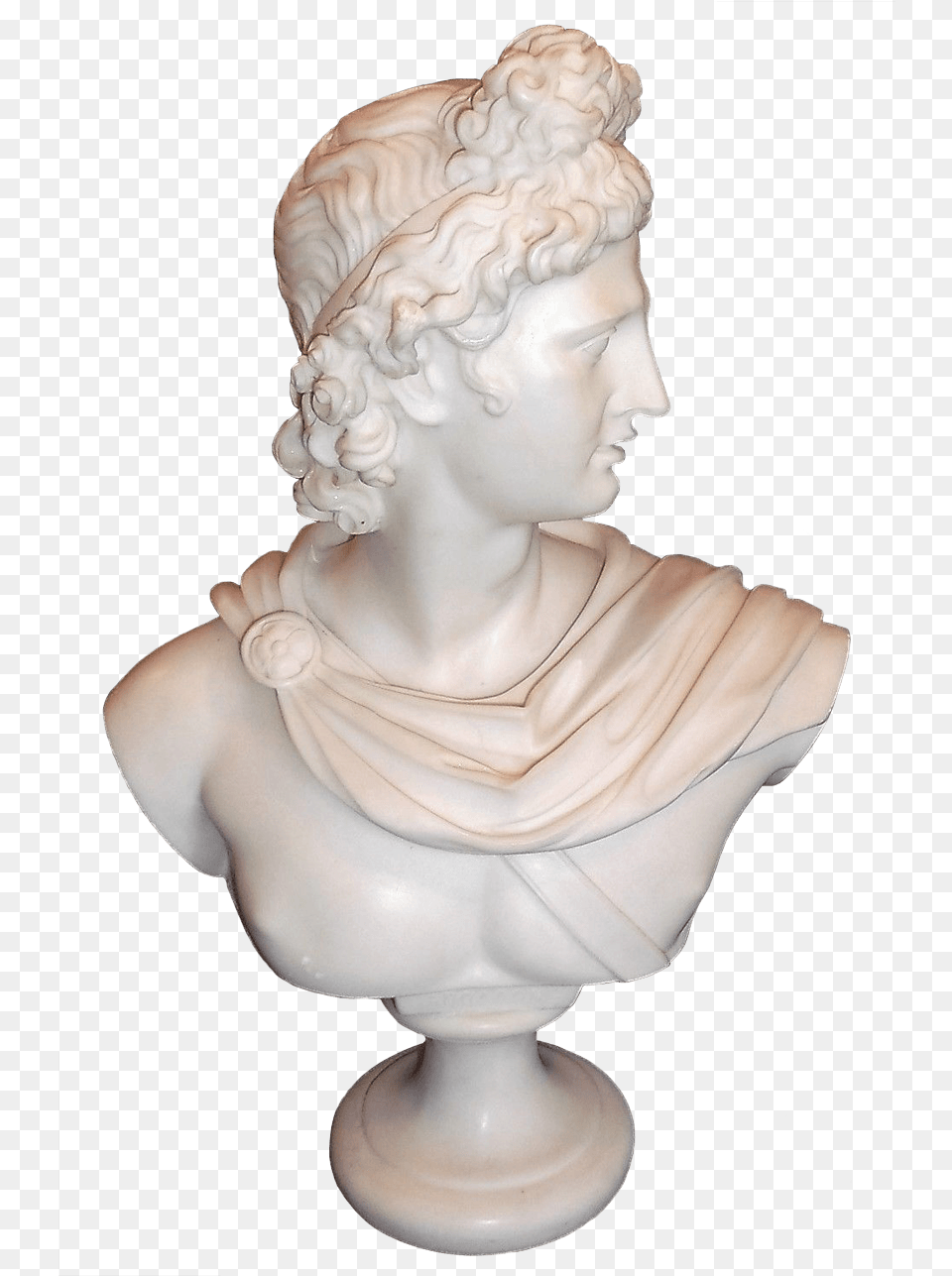Apollo Marble Powder Bust Bust, Art, Baby, Person, Face Png