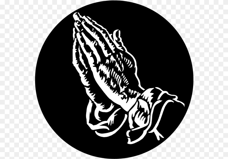 Apollo Praying Hands Steel Gobo Ms 3406 Black And White Praying Hands, Stencil, Electronics, Hardware, Animal Free Transparent Png