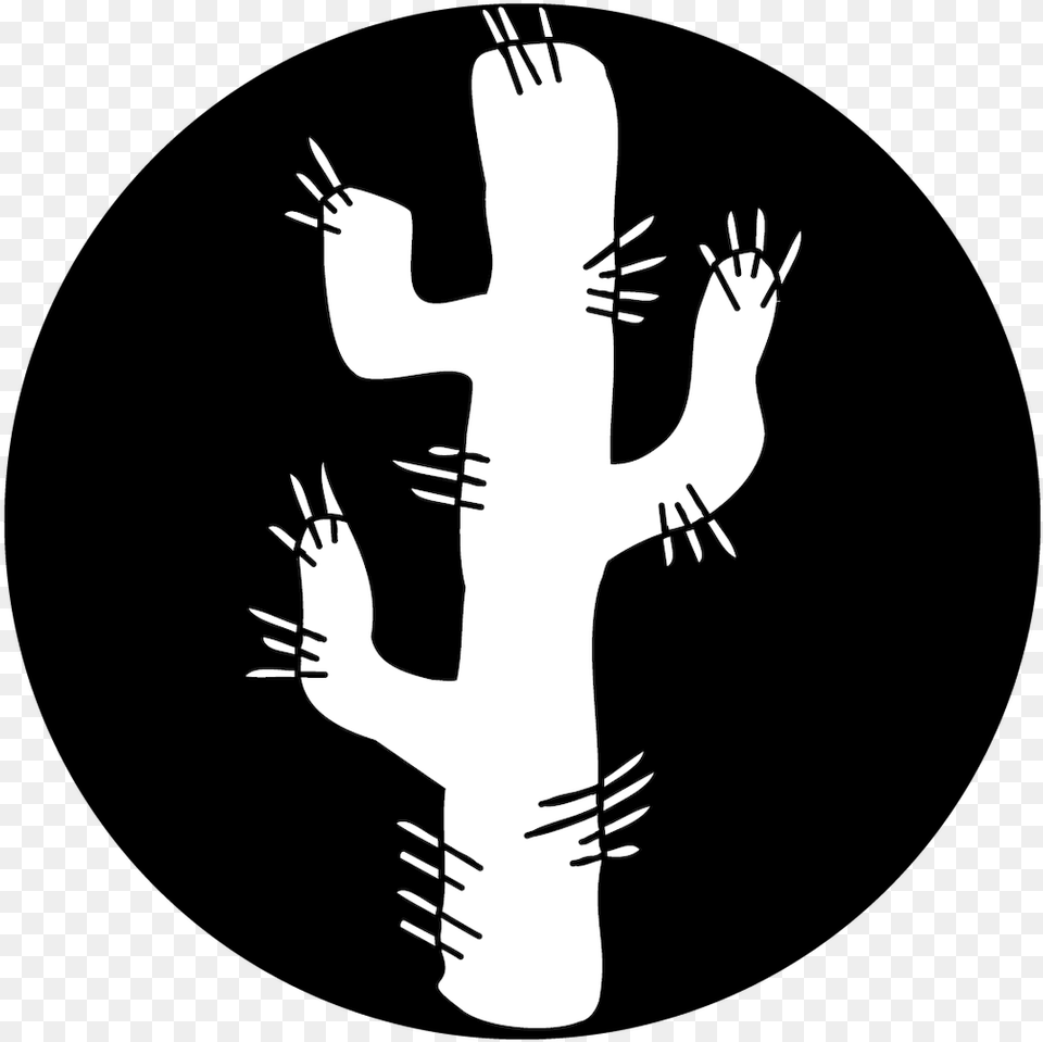 Apollo West Cactus Hand, Stencil, Silhouette, Person, Cross Free Png