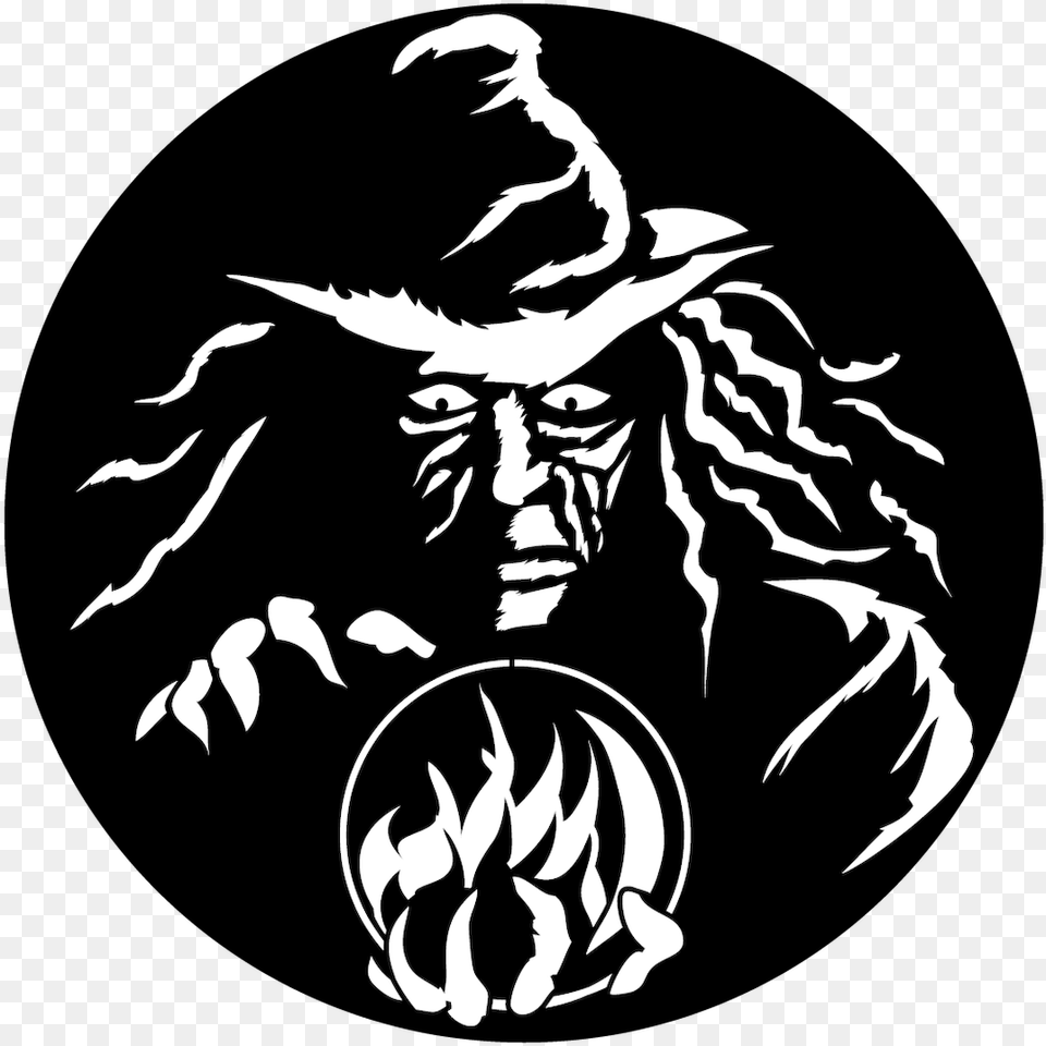 Apollo Witch With Crystal Ball, Stencil, Adult, Female, Person Free Png Download