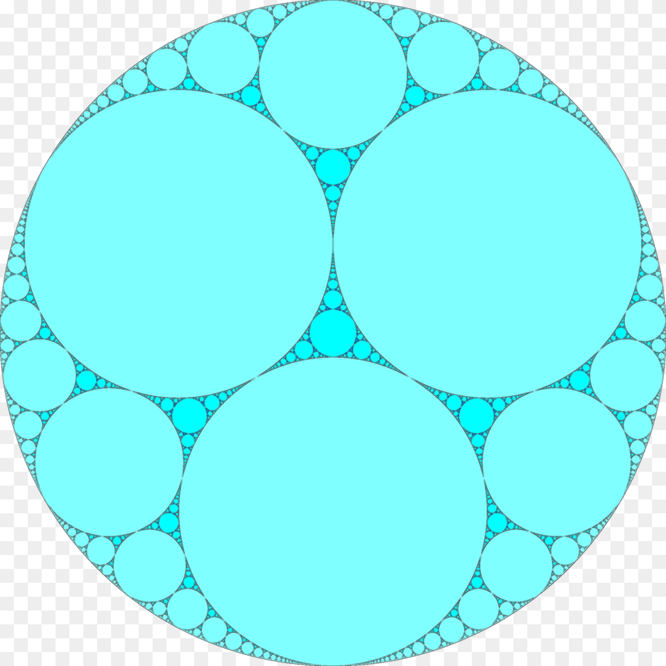 Apollonian Gasket Hd, Turquoise, Sphere, Oval, Pattern Free Transparent Png