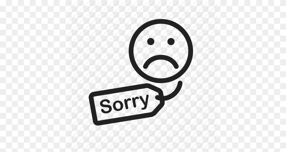 Apology Customer Hanging Letter Notice Sorry Icon, Machine, Spoke, Text, Wheel Free Transparent Png