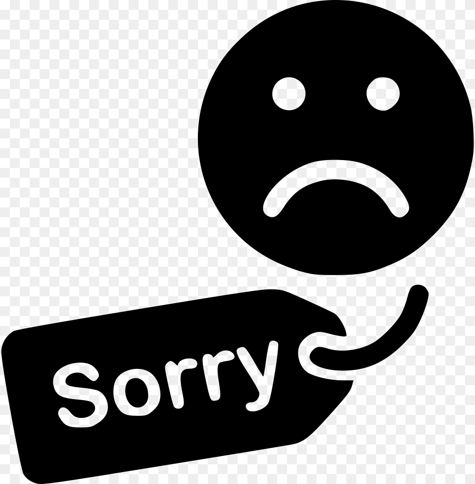 Apology Tag Apology Icon, Stencil, Logo Free Png